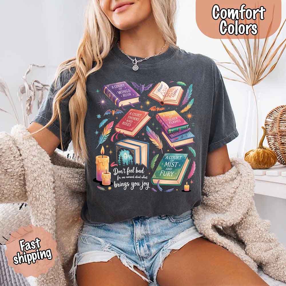 Velaris Book Lover Tee – Comfort Colors Bat Boys SJM Gift Adorb Custom Tees